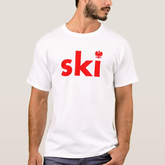 Ski Polish Last Name Tshirt (Front)