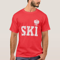 Ski Polish Surname Poland Heritage Polski Eagle Dy