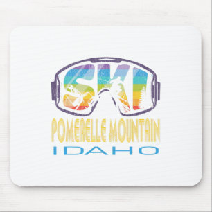 Ski Pomerelle Mountain Idaho Skiing Vacation Mouse Mat