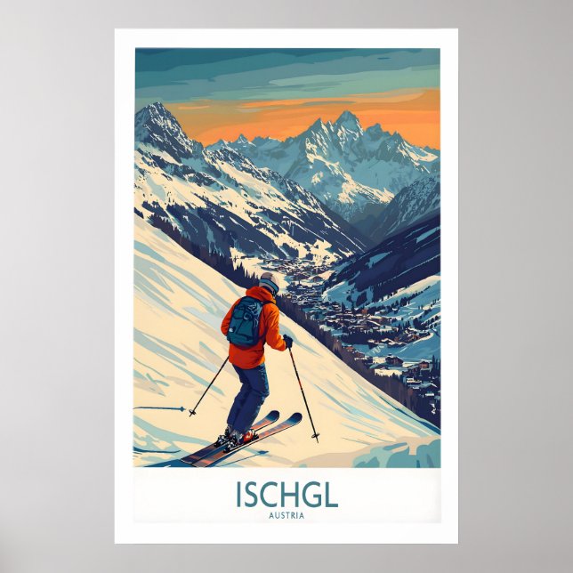 Ski Poster Ischgl Austria 1 (Front)