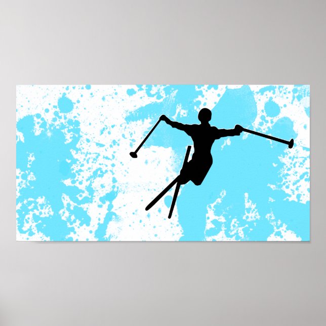 ski powder trail poster (Front)