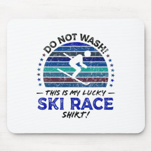 Ski Racer Funny Skier Skiing Quote Retro Vintage G Mouse Mat