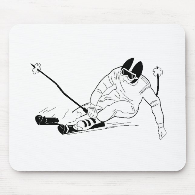 Ski Racing Mouse Mat (Front)