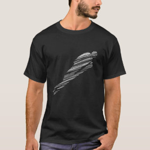 Ski rider silhouette drawn 2 T-Shirt
