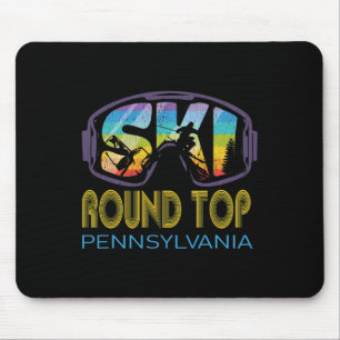 Ski Round Top Pennsylvania Skiing Vacation Mouse Mat