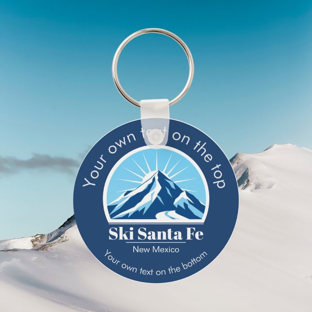 Ski Santa Fe New Mexico ski resort gift  Key Ring (Creator Uploaded)