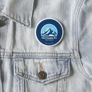 Ski Santa Fe New Mexico ski resort name 3 Cm Round Badge