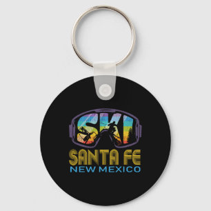 Ski Santa Fe New Mexico Skiing Vacation Key Ring
