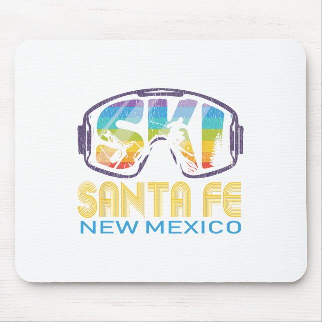 Ski Santa Fe New Mexico Skiing Vacation  Mouse Mat (Front)