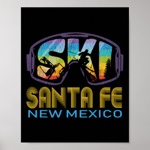 Ski Santa Fe New Mexico Skiing Vacation Poster