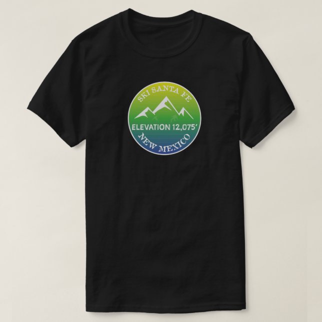 Ski Santa Fe New Mexico T-Shirt (Design Front)