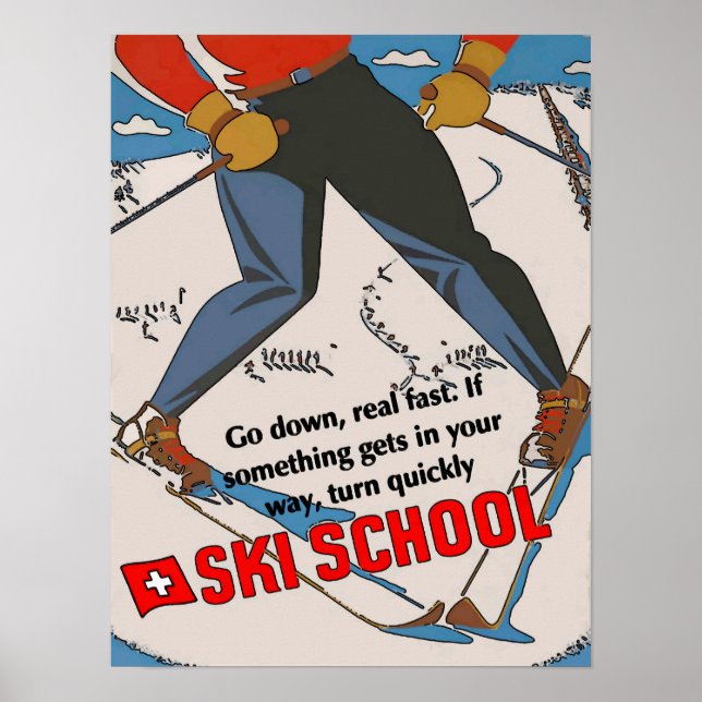 Ski School Poster (Front)