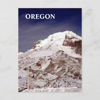 Ski season postcard