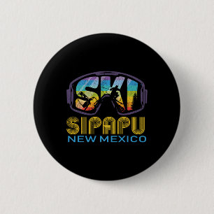 Ski Sipapu New Mexico Skiing Vacation 6 Cm Round Badge