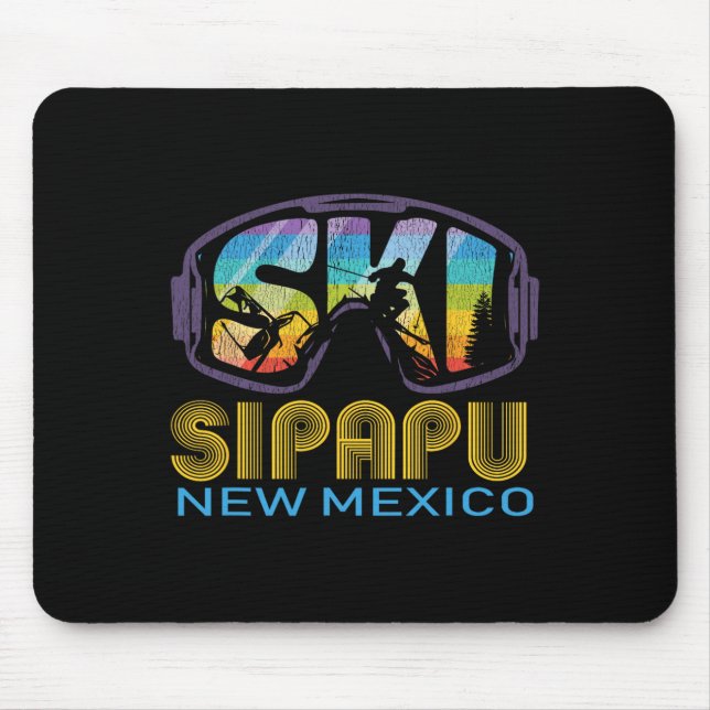 Ski Sipapu New Mexico Skiing Vacation  Mouse Mat (Front)