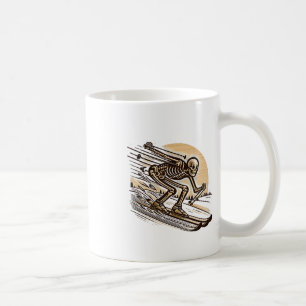 Ski Skeleton Fun Winter Sports Snow Skiing Lover S Coffee Mug