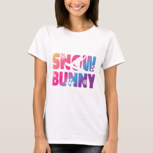 Ski Skiing Bunny Snow Bunny T-Shirt