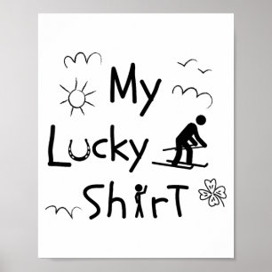 Ski skiing funny downhill-skiers alpine-skiing ski poster