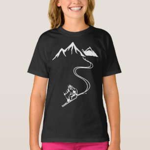 Ski Skiing Mountains Skier Winter Sports T-Shirt