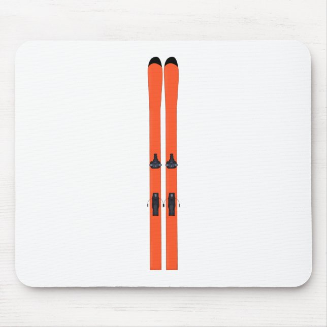 Ski Skiing Mouse Mat (Front)