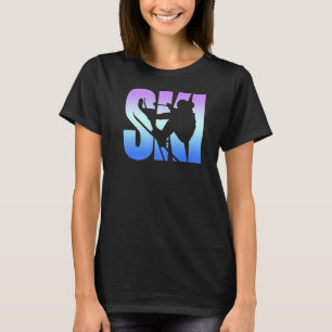 Ski Skiing Skier Men Women Kids Boys Girls Winter  T-Shirt