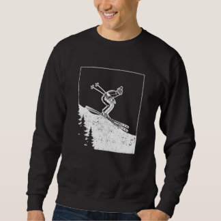 Ski Skiing Winter Sports Alpine Mountain Skier Sweatshirt