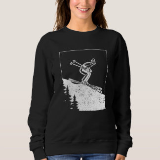 Ski Skiing Winter Sports Alpine Mountain Skier Sweatshirt