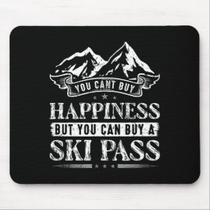 Ski snow mountains skiing mouse mat