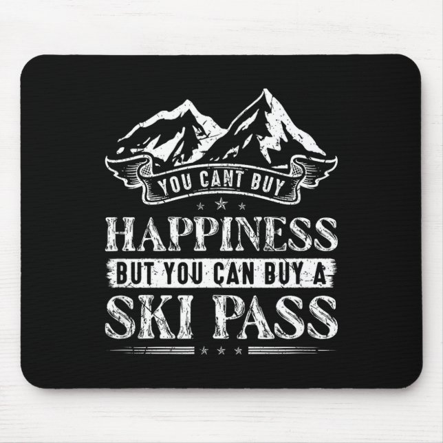 Ski snow mountains skiing  mouse mat (Front)