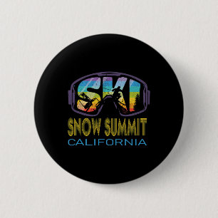 Ski Snow Summit California Skiing Vacation 6 Cm Round Badge