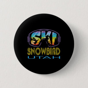 Ski Snowbird Utah Skiing Vacation 6 Cm Round Badge