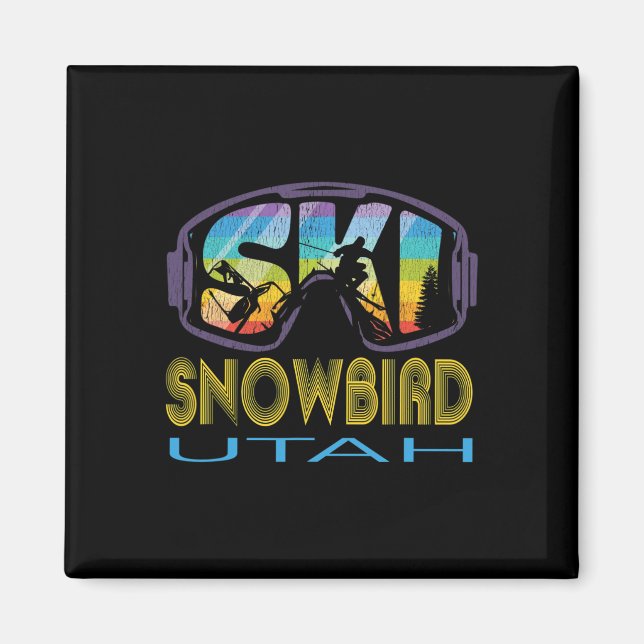 Ski Snowbird Utah Skiing Vacation  Magnet (Front)