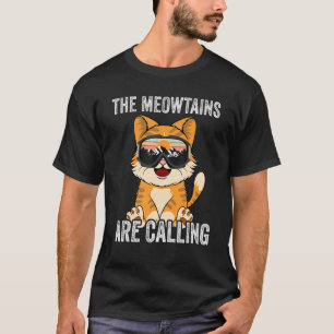 Ski Snowboard Goggles  Cat The Meowtains Are Calli T-Shirt