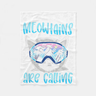 Ski Snowboard Goggles Funny Skiing Snowboarding Ca Fleece Blanket