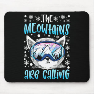 Ski Snowboard Goggles Funny Skiing Snowboarding Ca Mouse Mat