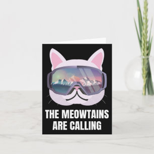 Ski Snowboard Goggles Funny Skiing Snowboarding Card