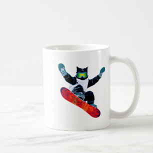 Ski snowboard goggles funny skiing snowboarding coffee mug