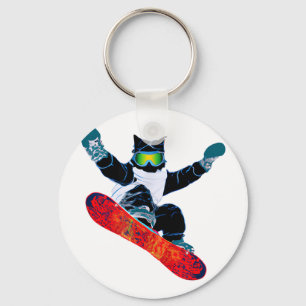 Ski snowboard goggles funny skiing snowboarding key ring