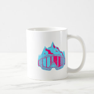 Ski Snowboard Goggles Retro Vintage 80s 90s Skiing Coffee Mug