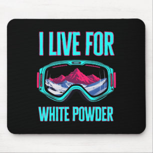 Ski Snowboard Goggles Vintage 80s 90s Skiing Retro Mouse Mat