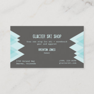 Ski + Snowboard Instructor Business Card