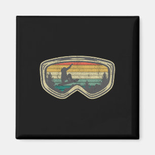 Ski Snowboard Mountain Snow Skiing Shirts And Gift Magnet