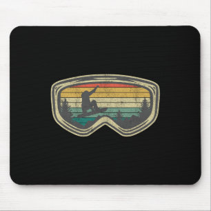 Ski Snowboard Mountain Snow Skiing Shirts And Gift Mouse Mat