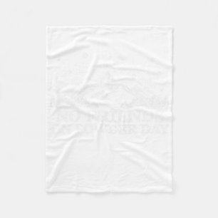 Ski Snowboard - No Friends On Powder Day Funny Gif Fleece Blanket