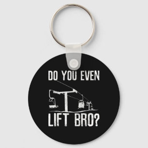 Ski Snowboard - Ski Lift Saying Funny Skier Gift Key Ring