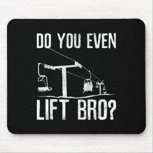 Ski Snowboard - Ski Lift Saying Funny Skier Gift Mouse Mat
