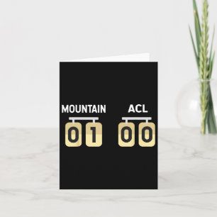 Ski Snowboarding Injury Acl Get Well Recovery  Card