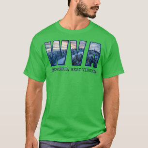 Ski Snowshoe West Virginia Winter Vacation WVA Ski T-Shirt
