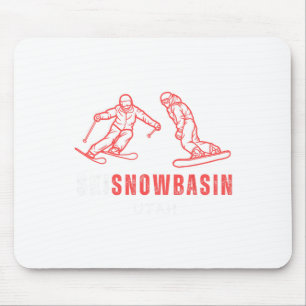 Ski Snowsin Utah Skiing Snowboarding Resort Vacati Mouse Mat