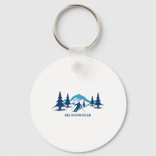 Ski Snowstar Illinois Ski Resort Skiing Skier Key Ring